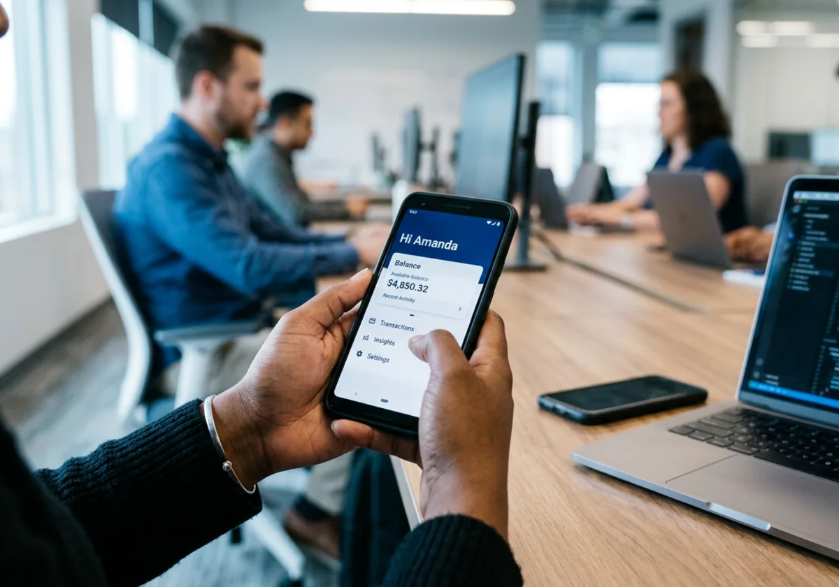 An iOS app and an Android app sharing one design